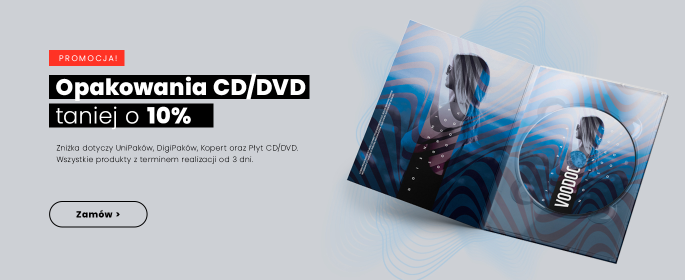 Opakowani CD DVD -10%
