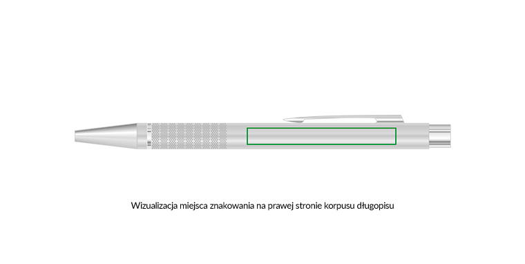 dłupisy reklamowe, metalowe z chromowanymi  elementami, kolrowe z grawerem