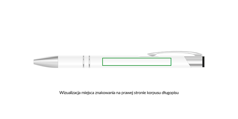 dlugopisy metalowe z ringami ze znakowaniem