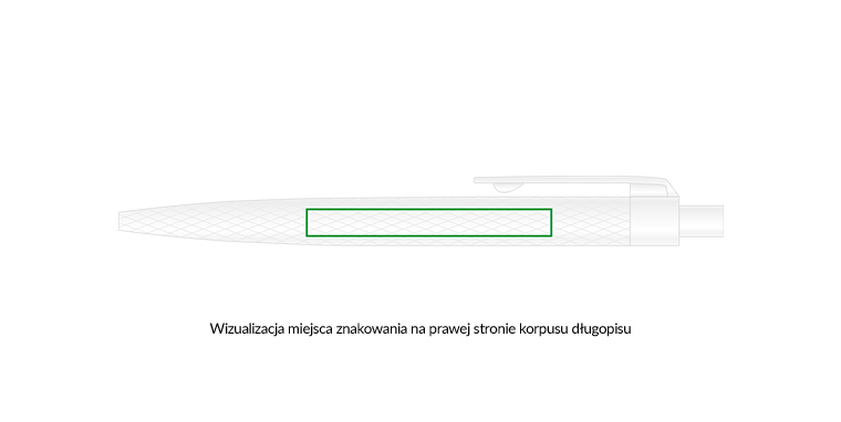 dlugopisy reklamowe, ze zdobieniem na korpusie ze znakowaniem 
